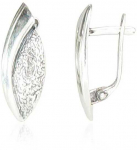 Sidabriniai auskarai angli&scaron;ku užsegimu, Metalas: Sidabras, Praba: 925&deg;, - 3.2 g. - 21 mm.