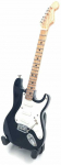 Indominiguitars Miniatiūrinė gitara 15 cm E. Claptono stilius, medinė, su stovu &ndash; kolekcinė