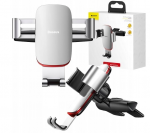 Automobilinis laikiklis Baseus Metal Age Gravity CD versija, sidabrinis