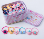 Spalvotos gumytės plaukams rinkinys 40 vnt - I tipas