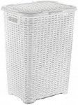 Baltas RATTAN krep&scaron;ys 60 litrų - baltas 435x337x602 mm