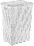 Baltas RATTAN krep&scaron;ys 60 litrų - baltas 435x337x602 mm
