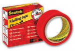 *Apsauginė juosta Scotch, 35mmx33m, raudonos spalvos