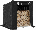 Stovas malkoms su apdangalu nuo lietaus, 100,5x100,5x110,5cm