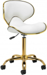 Activeshop Kosmetologinė meistro kėdutė Gabbiano Q-4599G Gold Baltas