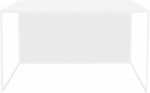 Customform Kavos staliukas, 2WALL METAL 80, 80x80x45 cm, Baltas