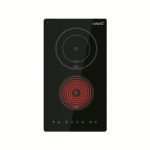 Kaitlentė CATA Hob | TD 3002 BK | Vitroceramic | Number of burners/cooking zones 2 | Touch | Timer | Juodas