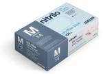 Santex Nitriflex Mėlyna vienkartinės nitrilinės pir&scaron;tinės, mėlynos, 3.5g (100vnt.) - S - 10pak.x100vnt.