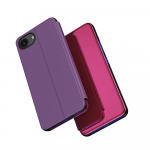 Hurtel skaidrus View dėklas skirtas Apple iPhone 16e Flip dėklas - rožinės spalvos