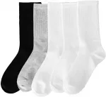 Alina Kojinės Unisex Sport 5pp Pilkas Juodas Baltas BL21051