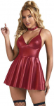 Subblime Dresses SUBBLIME Burgundy Nightdress S/M with Adjustable PU Leather Straps