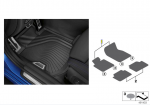 BMW G20 priekiniai guminiai grindų kilimėliai Originalūs 51472473239