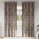 Aksominio tipo užuolaidos 2 pcs Kapučino 245 x 140 cm Aksomas