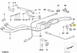 BMW E36 Ausla&scaron;o Žiedo Žiedo Dėžės Originalus 18111723721