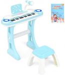 Promotions Elektroninis vaikų pianinas žaislas, 47x20x57 cm, mėlynas