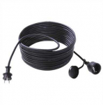 BACHMANN ilgintuvas 3G1.5mm2 juodas, 25m, guminis apsauginis kontaktas H07RR-F