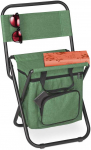 Bonideco Stovyklavimo kėdė 60x35x35cm., žalios/juodos spalvos