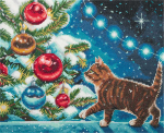 Panna Klart Siuvinėjimo rinkinys kryželiu &bdquo;Žaismingas kačiukas&ldquo;, 25&times;19,5 cm