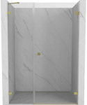 Gold Du&scaron;o durys Mexen Lunar-B, de&scaron;inė, 120 cm, transparent/brushed auksinis