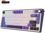 Royal Kludge RK R75 RGB Blackberry laidinė klaviatūra | 75%, Hot-swap, Brown switches, US