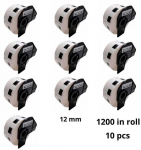 Brother DK-11219 DK11219 12mm Thermal Paper Labels Dore manufacturer, 10 pcs