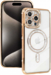 Topt Bling Magsafe Dėklas skirtas Samsung Galaxy A17 5G aukso spalvos