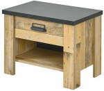 Naktinė spintelė Imv Sherwood, 60x39xH46 cm, ruda/pilka