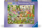 PIECES Ravensburger auk&scaron;tos kokybės dėlionė Kavinė gamtos viduryje, 1000 vnt