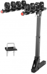 4 dviračių laikiklis automobiliui, visureigiui, kemperiui, sulankstomas, 68 kg, dviračių platforma, bagažinė