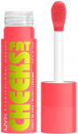 &bdquo;Nyx Fat Cheeks&ldquo; drėkinamieji skysti lūpų dažai &bdquo;05 &ndash; Peach Plunge&ldquo;, 8 ml