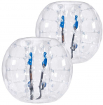 Pripučiami bamperiniai kamuoliai, 2 vnt., 1,2 m, paaugliams, 0,8 mm storio PVC, kūno sumo zorbo kamuoliai, žmogaus žiurkėno burbulo kamuoliai, bamperio žaislai