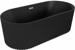 Vonia Mexen Paola, 170 x 80 cm, Juodas matt + Brushed copper persipylimas
