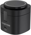 Canyon 4 viename belaidis įkrovimo stovas, maks. 30 W, dydis: 70 x 70 x 70,3 mm, svoris: 414 g, su 65 W įkrovikliu ir 1 m laidu, juodas