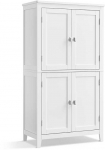 Songmics Vonios grindų spintelė, 60x30x110 cm, balta