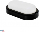 Bemko 8W LED plafonas KANLO, juodas, 4000K, IP54, 120&deg;