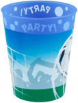 Futbolo gerbėjų mikro plastiko puodelių rinkinys, 4 vnt., 250 ml