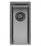 virtuves izlietne New York Comfort 18x40 (L), viena bļoda, 220x440 mm, gun metal II