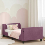 Lova Vaiki&scaron;ka lovos konstrukcija su galvūgaliu Violetinė 80 x 200 cm