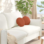 Sėdynių pagalvėlės 2 pcs Raudona oranžinė &Oslash;30 x 13 cm