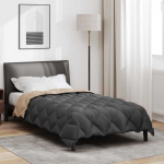 Žiemos antklodė Antracito ir taupe 135 x 220 cm Mikropluo&scaron;tas