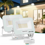 Aigostar lauko LED prožektorius 20 W, 1650 lm, IP65, neutrali balta 4000 K, 2 vnt.