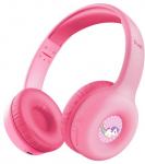 Pink Trust Nouna Ausinės su laidu & Belaidės su lankeliu ant galvos Calls/Music USB Type-C Bluetooth Rožinė