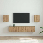 TV staliukas TV sieninė spintelė 2 pcs Meistrų ąžuolas 30 x 31 x 40 cm