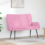 Dvita&scaron;kė sofa Rožinė 115 x 61 x 87 cm audinys