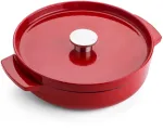 KitchenAid - KA-CI negilus ketaus puodas su dangčiu - &bdquo;Empire Raudona&ldquo; - 26 cm