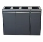 Multi &Scaron;iuk&scaron;lių dėžė 4x80 L, atidengtu dangčiu, pilka OMPAK rinkinys