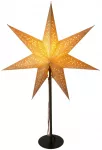 KOOPMAN Dekoracja świąteczna Christmas decoration Gwiazda dekoracyjna su podświetleniem LED wys:65CM CHAMPAGNE