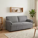 3-Vietis Sofa Tamsiai pilka 198 x 83 x 95 cm Aksomas