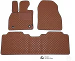Kilimėliai QuiltyMats TOYOTA VERSO 2009-2018 (3 vnt.), Brown-Brown /55-16