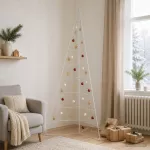 Metalinis Kalėdų medis KUOPIO 210 cm Plienas Balta